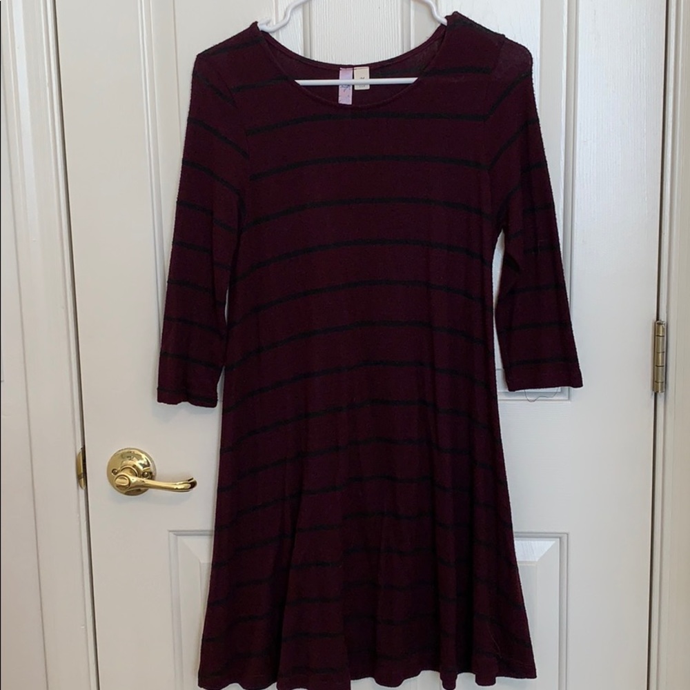 Alya- Stripped Sweater Dress